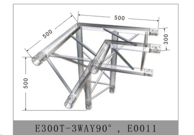 Accessory-junction-clamp-E300T-3WAY90° E0011