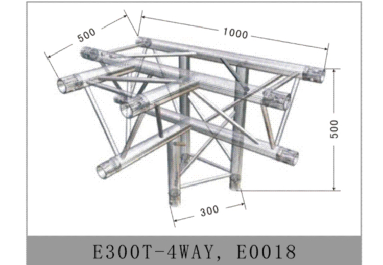 Accessory-junction-clamp-E300T-4WAY E0018